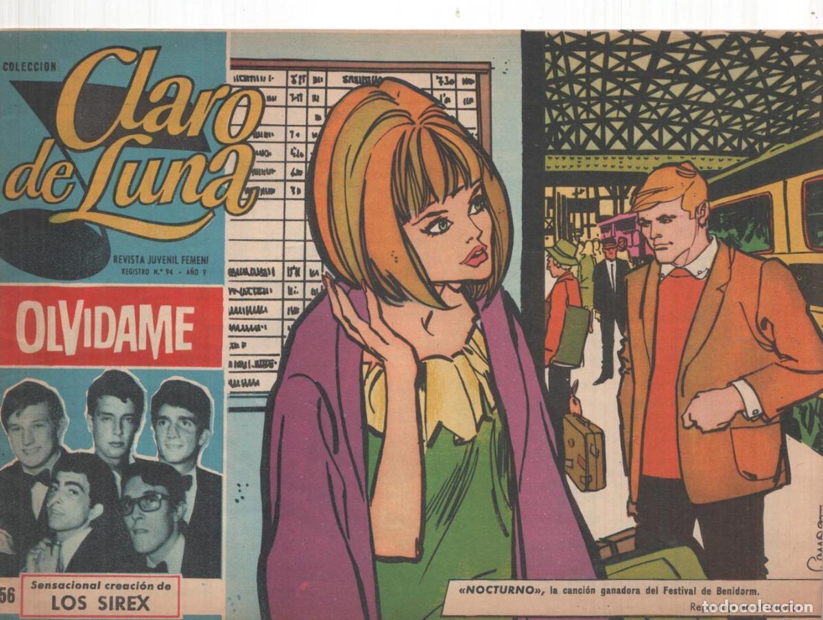 C&oacute;mics: Claro de Luna numero 356: festival de Benidorm (numerado 1 en trasera) - Los Sirex-Antonio Correa