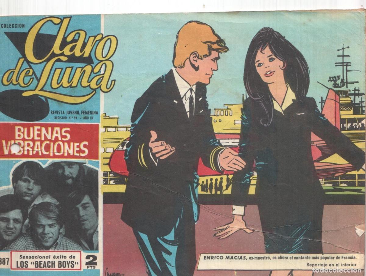 Comics : Claro de Luna numero 387: reportaje sobre Enrico Macias - Los Beach Boys-Antonio Correa