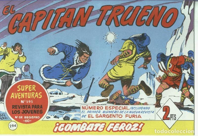 Comics: El Capitan trueno facsimil numero 294: Combate feroz - Varios