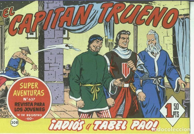 Comics: El Capitan trueno facsimil numero 308: Adios a Tabel Pao - Varios