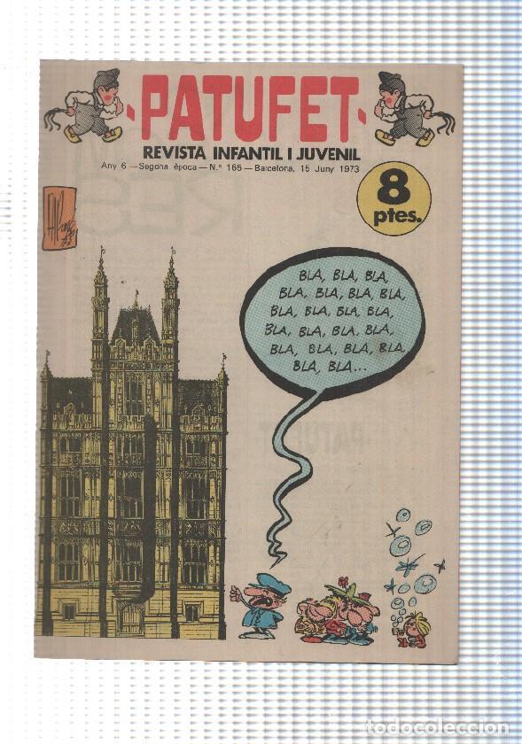 Comics: Patufet segona epoca numero 165: El planeta dels simis de Fer, La diada del Corpus, Maurici, L,elefa