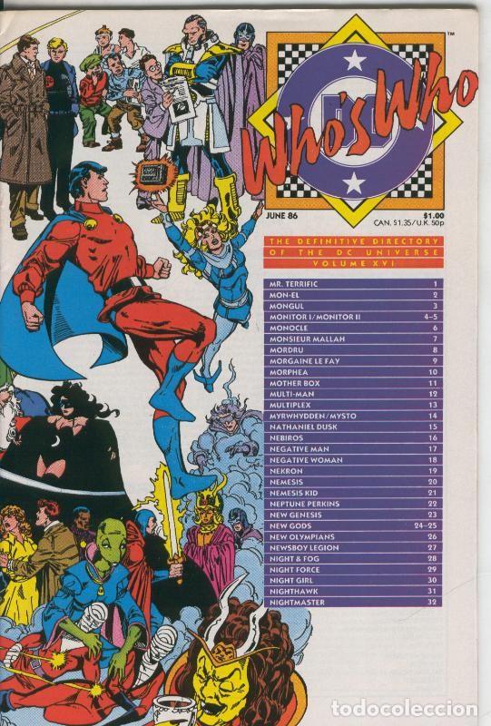 C&oacute;mics: Who&acute;s Who volumen 16 de junio 1986 - Varios - Foto 1