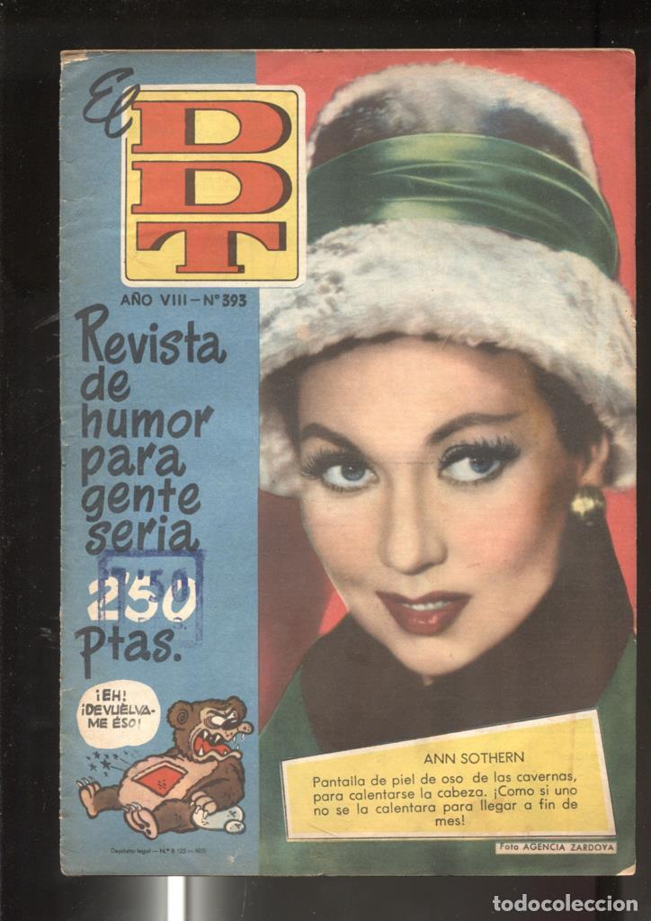 Comics: DDT 1&ordf; epoca numero 393: cubierta Ann Sothern (numerado 1 en interior) - Varios