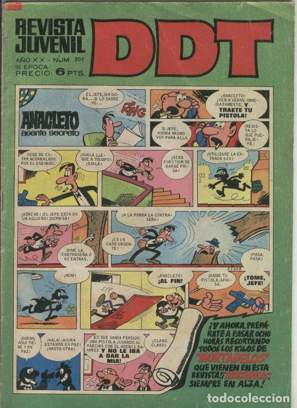 C&oacute;mics: DDT tercera epoca numero 207: Anacleto - Varios - Foto 1