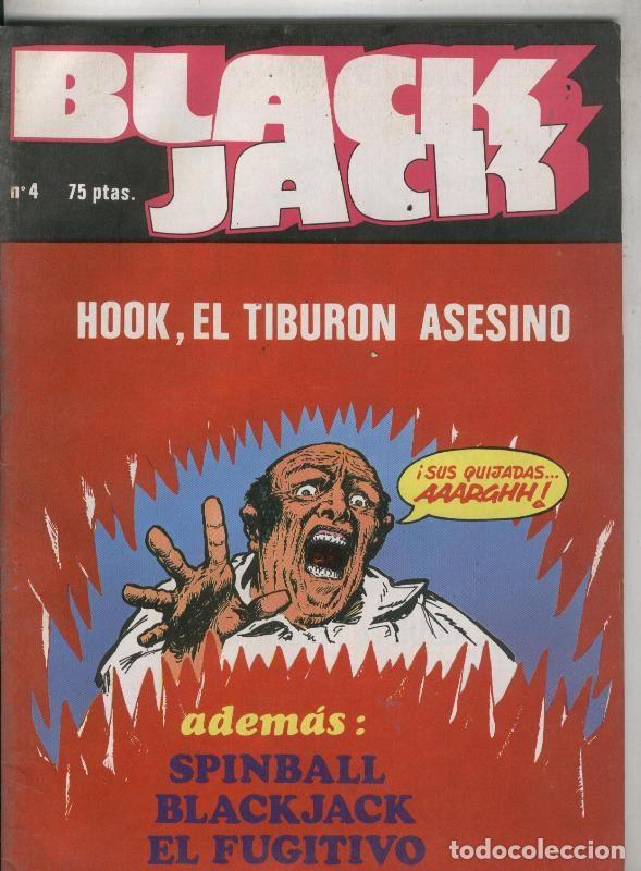 C&oacute;mics: Black Jack numero 4: hook el tiburon asesino - Varios - Foto 1