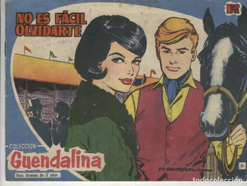 Comics: Guendalina numero 036, trasera foto ficha de Errol Flynn - Cabrera-Antonio Borrell