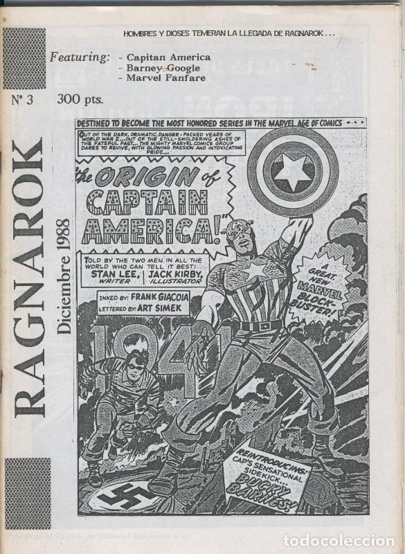 C&oacute;mics: Fanzine: Ragnarok numero 3 - Varios - Foto 1