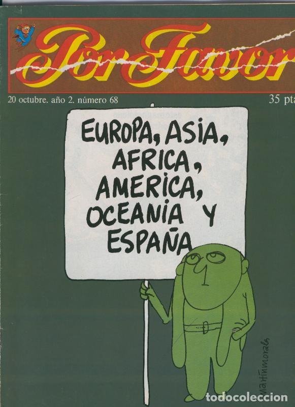 Comics : Por Favor numero 068, 20 octubre 1975: Europa, Asia, Oceana.....y Espa&ntilde;a - Varios