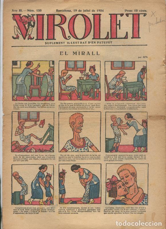Fumetti: Virolet suplement illustrat d,en Patufet numero 133 del 19.07.1924 - Varios