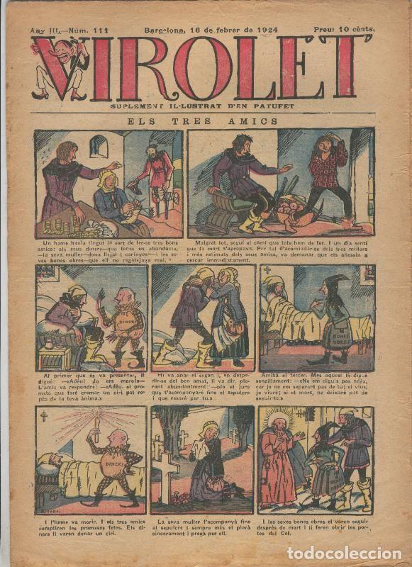 Fumetti: Virolet suplement illustrat d,en Patufet numero 111 del 16.02.1924 - Varios