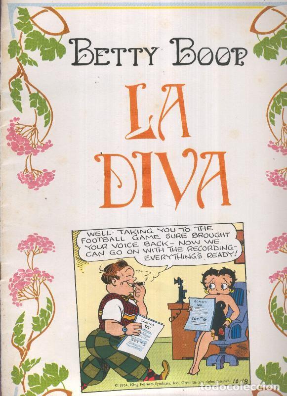 C&oacute;mics: Betty Boop: La diva (cubierta cogida con grapa) - Max Fleischer - Foto 1