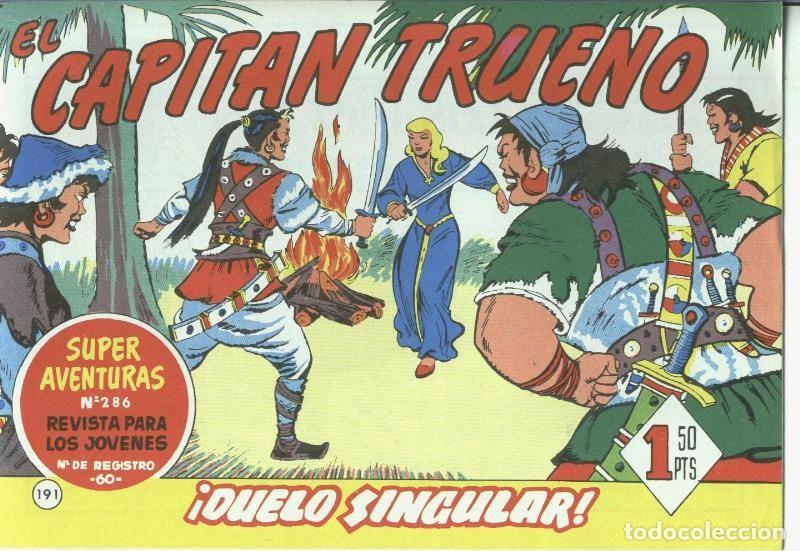 C&oacute;mics: El Capitan trueno facsimil numero 191: Duelo singular - Varios - Foto 1