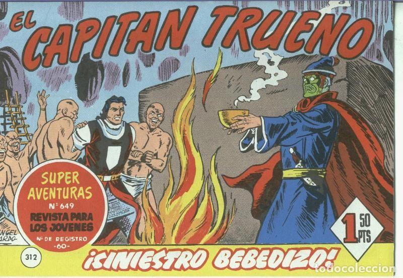 Fumetti: El Capitan trueno facsimil numero 312: Siniestro bebedizo - Varios