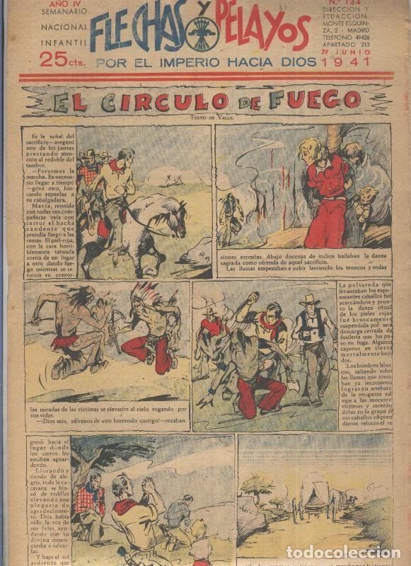 C&oacute;mics: Flechas y Pelayos numero 134 del 29.junio.1941 - Varios - Foto 1