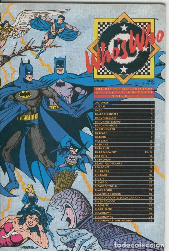 C&oacute;mics: Who&acute;s Who volumen 02 de abril 1985 - Varios - Foto 1