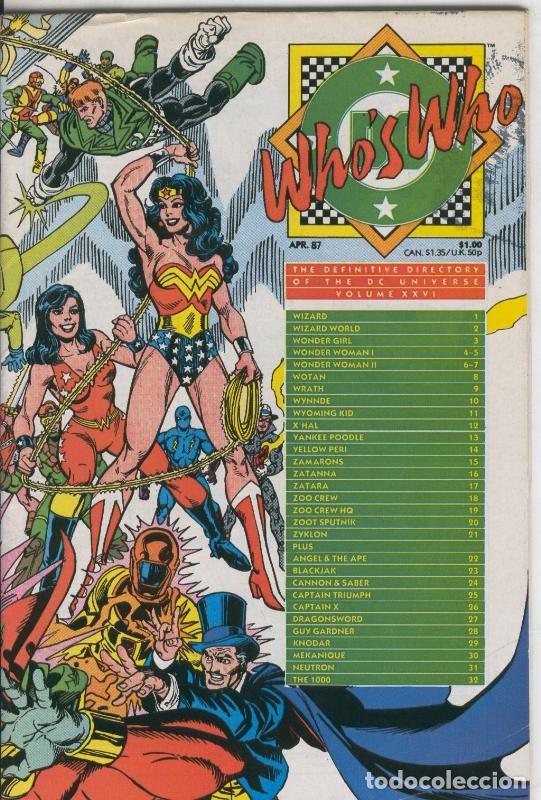 C&oacute;mics: Who&acute;s Who volumen 26 de abril 1987 - Varios - Foto 1