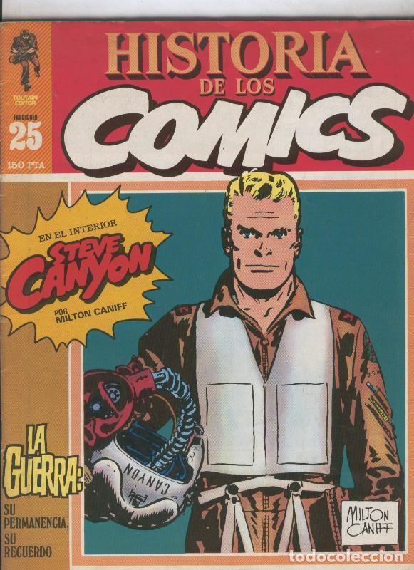 C&oacute;mics: Historia de los comics numero 25: Comics de Guerra: Steve Canyon - Varios - Foto 1