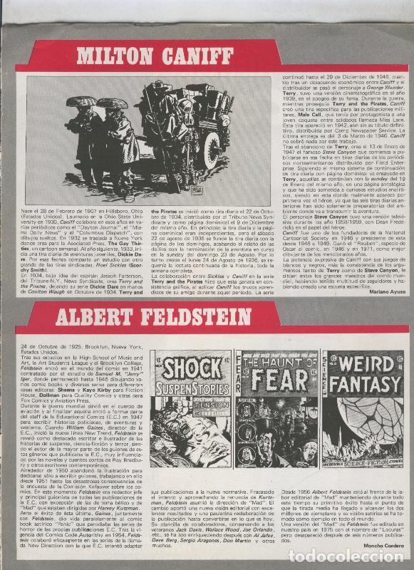 C&oacute;mics: Historia de los Comics: Ficha de Milton Caniff y Albert Feldstein - Varios - Foto 1