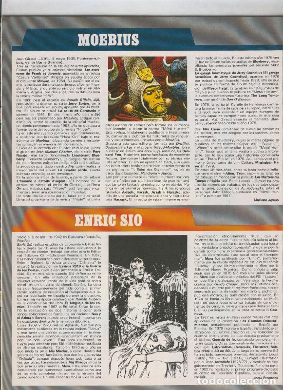 C&oacute;mics: Historia de los Comics: Ficha de Moebius y Enric Sio - Varios - Foto 1
