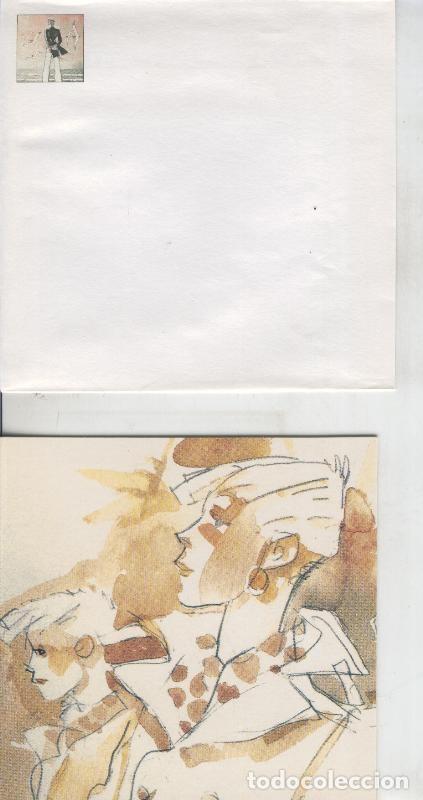 C&oacute;mics: Hugo Pratt: tarjeta doble con sobre modelo 6 - Varios - Foto 1