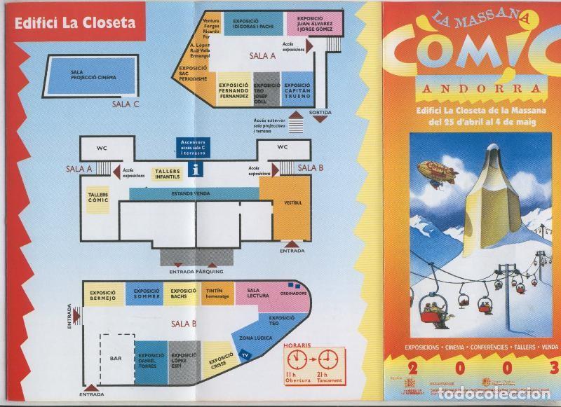 C&oacute;mics: Triptico salon comic La Massana / Andorra 2003 - Varios - Foto 1