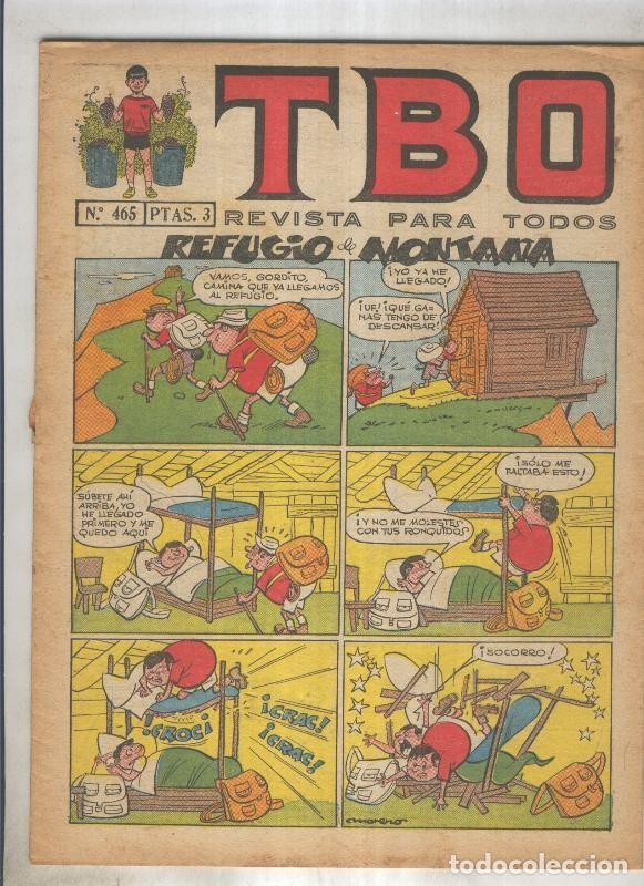 C&oacute;mics: TBO numero 465: Refugio de monta&ntilde;a (Moreno), (numerado 1 en trasera) - Varios