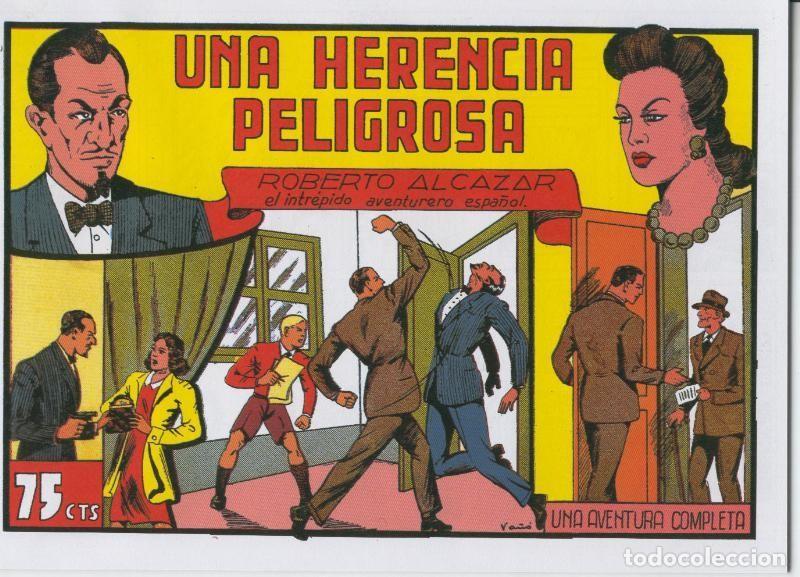 Comics: Roberto Alcazar y Pedrin facsimil numero 0074: Una herencia peligrosa - Varios