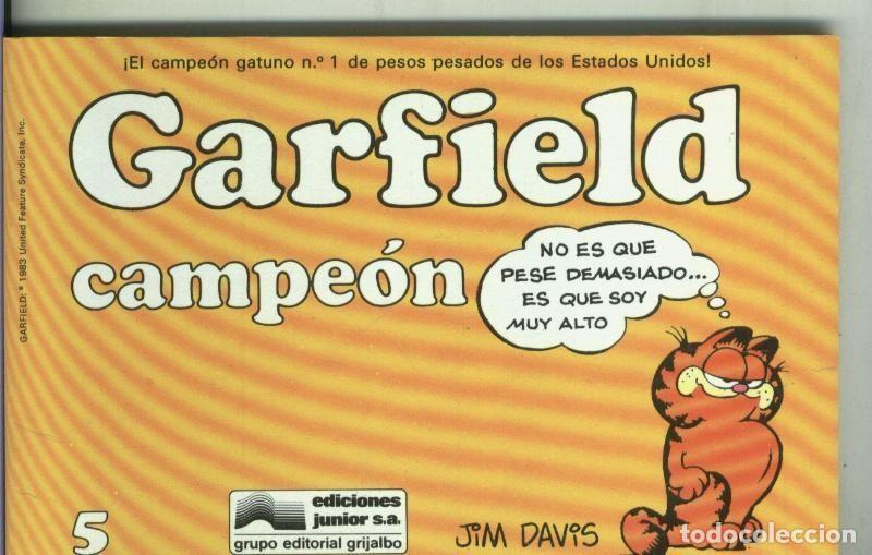 C&oacute;mics: Garfield de Jim Davis numero 05: Campeon - Jim Davis - Foto 1