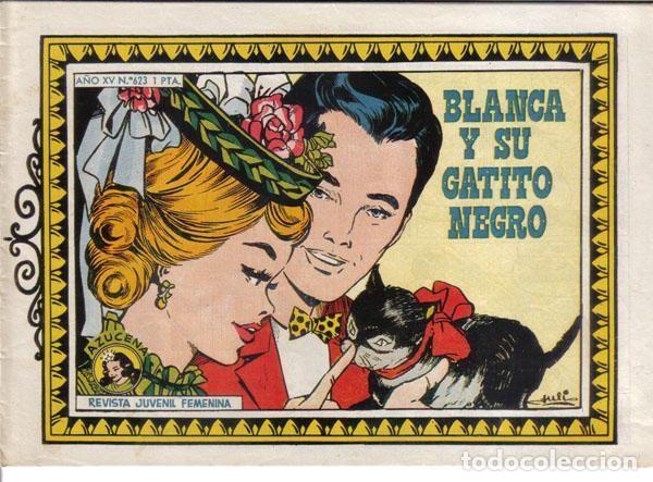 Fumetti: Azucena numero 0623: Blanca y su gatito negro - M Ba&ntilde;olas y Juli