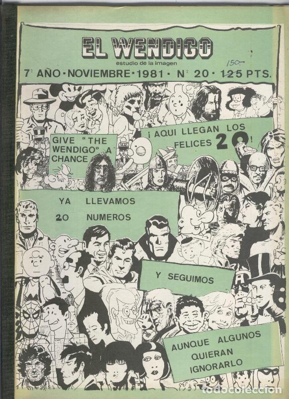 C&oacute;mics: Fanzine: El Wendigo numero 20 - Varios - Foto 1