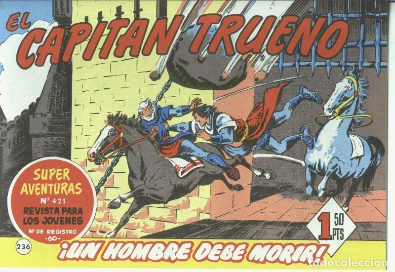 Comics: El Capitan trueno facsimil numero 236: Un hombre debe morir - Angel Pardo-Victor Mora