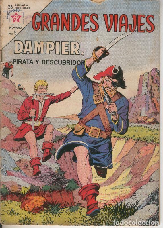 C&oacute;mics: Grandes Viajes numero 010: Dampier, pirata y decubridor (aviejado) - Varios
