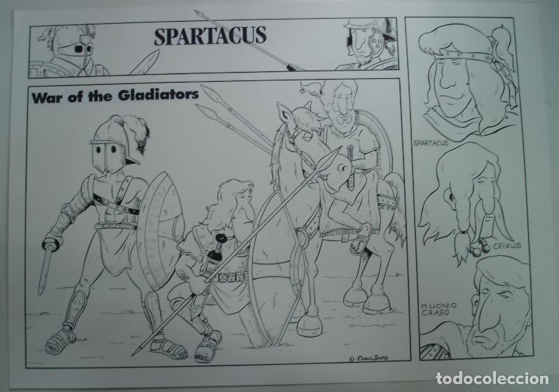 Fumetti: Lamina Spartacus de Manuel Santos pagina propaganda - Manuel Santos
