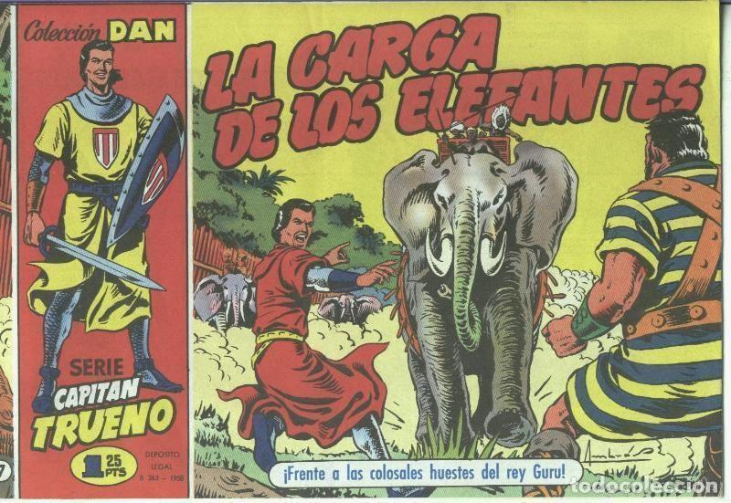 Comics: El Capitan Trueno facsimil El Periodico numero 007: La carga de los elefantes - Ambros