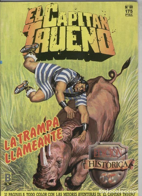 Comics : El Capitan Trueno color, edicion Historica numero 060: La trampa llameante - Victor Mora-Ambros, etc