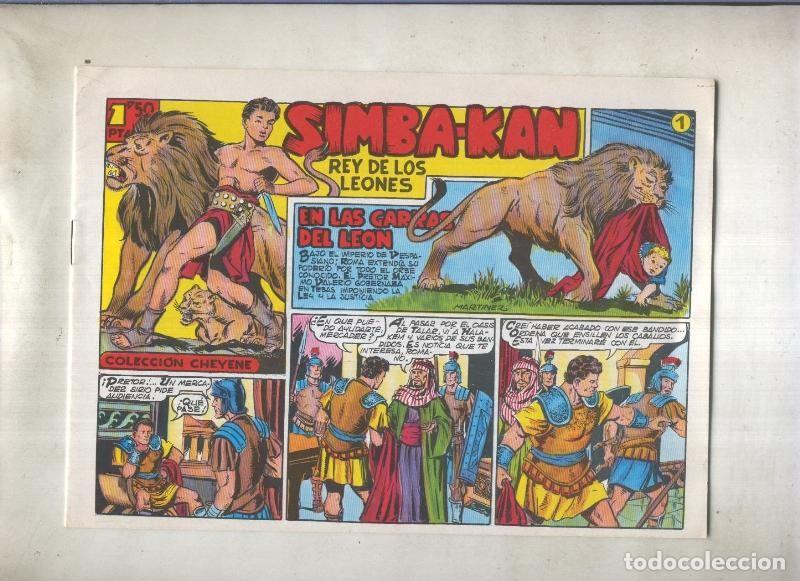 Comics: Simba Kan rey de los leones facsimil numero 01: En las garras del leon - Martinez Osete
