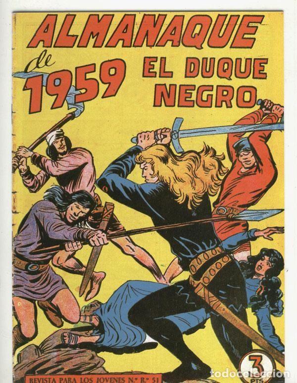 C&oacute;mics: El Duque Negro almanaque facsimil de 1959 - Manuel Gago - Foto 1