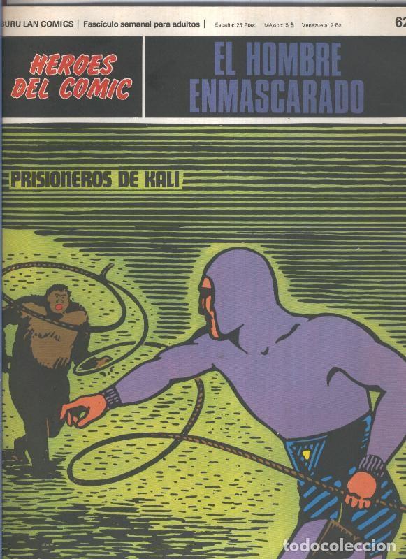 Comics: El Hombre Enmascarado numero 62: Prisioneros de Kali (numerado 2 en trasera( - Lee Falk-Ray Moore
