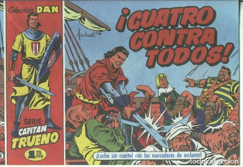Fumetti: El Capitan Trueno facsimil El Periodico numero 009: Cuatro contra todos - Ambros