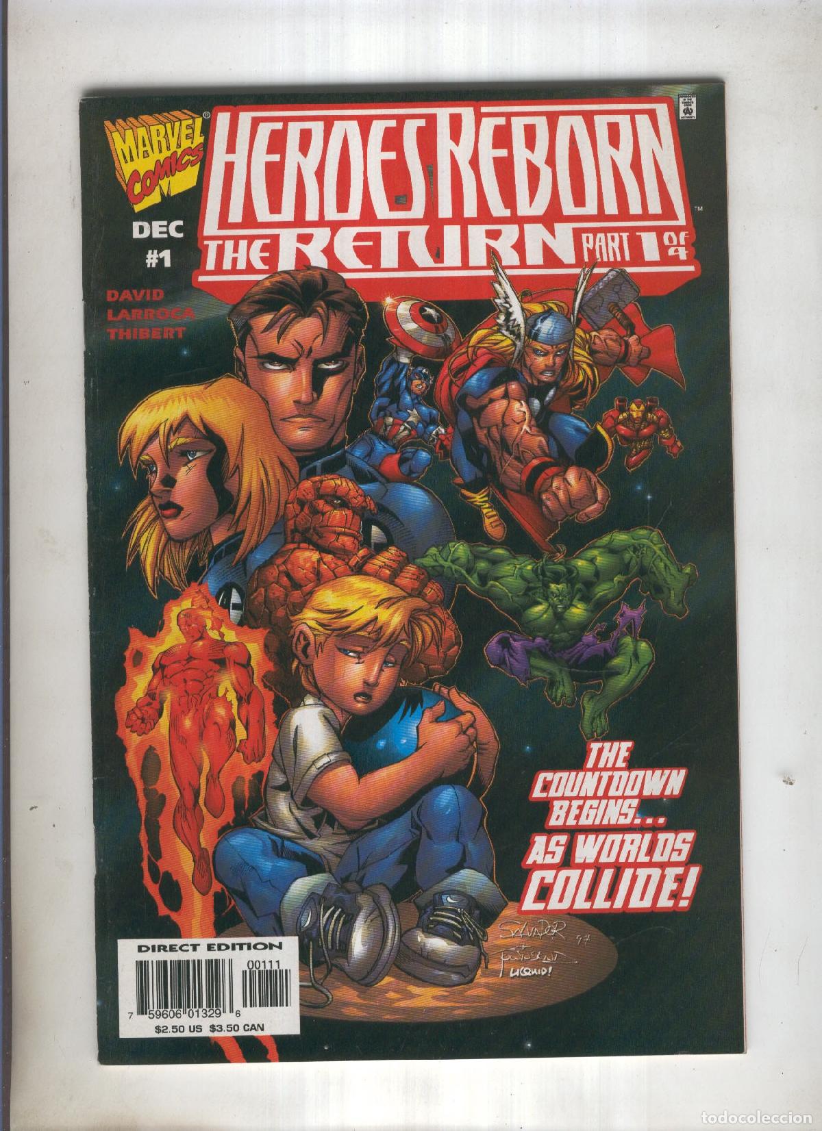 Comics: HEROES REBORN numero 1: The return part 1 of 4 - SALVADOR LARROCA