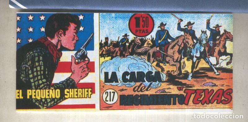 Comics: El Peque&ntilde;o Sheriff facsimil numero 217: La carga del regimiento Texas - Zuffi