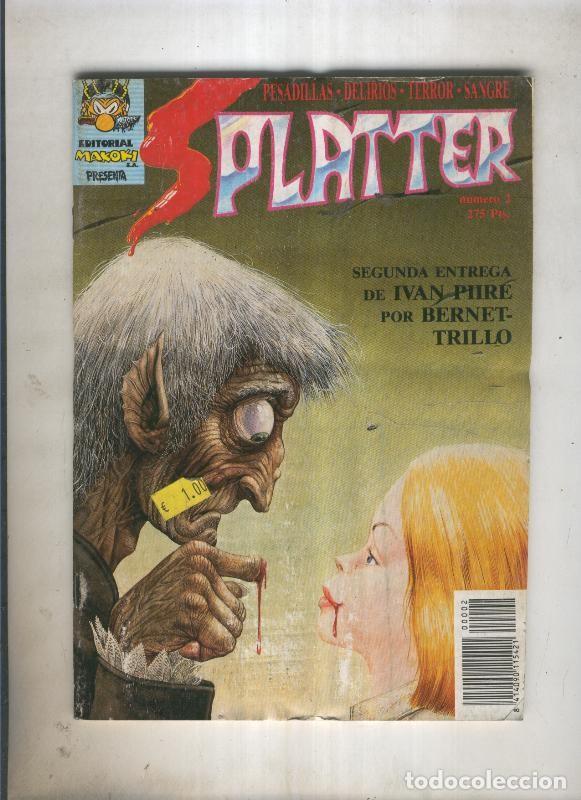 Comics: Splatter numero 2: relatos tematica negra y bastante asquerosos - varios