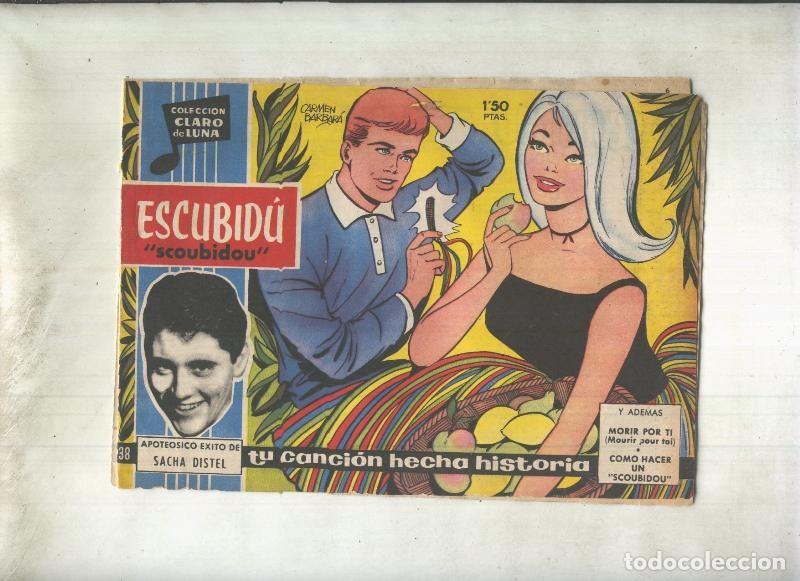 Comics: Claro de Luna numero 038: Sacha Distel - Sacha Distel-Carmen barbara