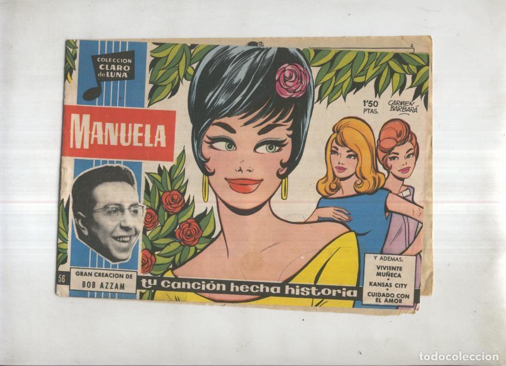 Comics: Claro de Luna numero 056: Manuela, ficha de Bon Azzam - Carmen Barbara