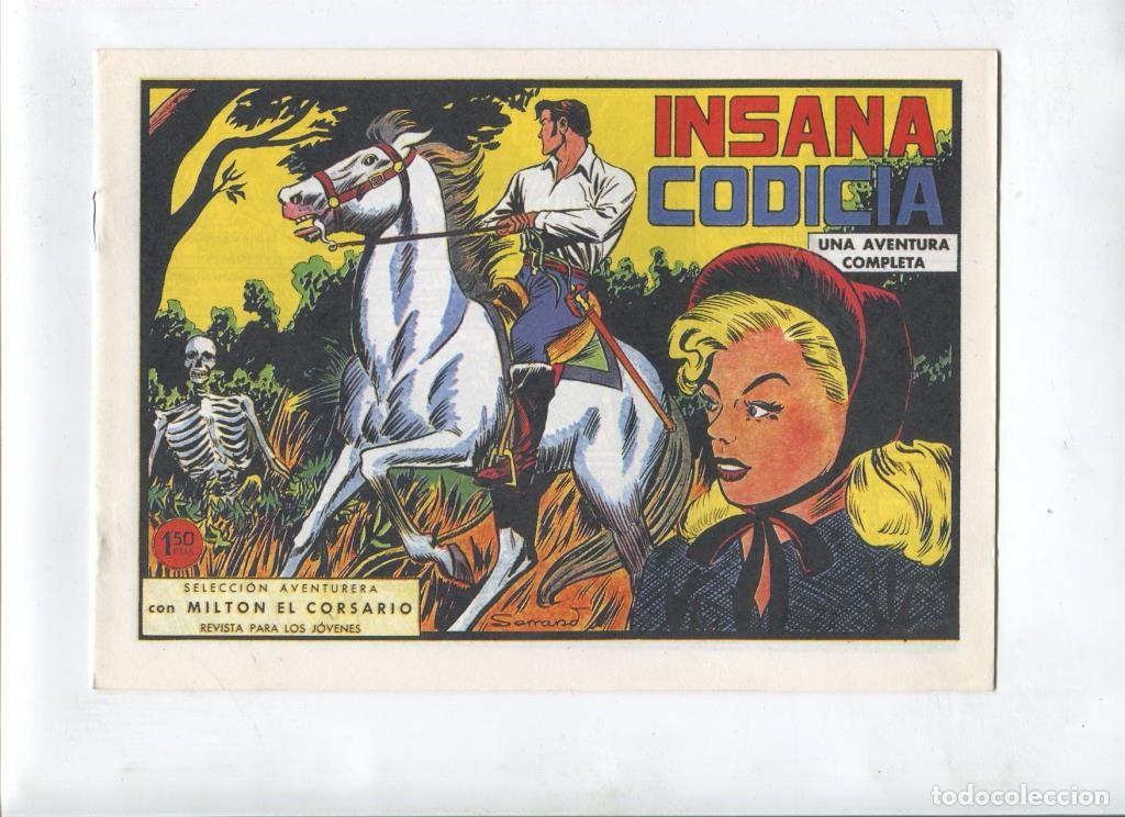 C&oacute;mics: Milton el Corsario , facsimil numero 087: Insana codicia - Va&ntilde;o - Foto 1