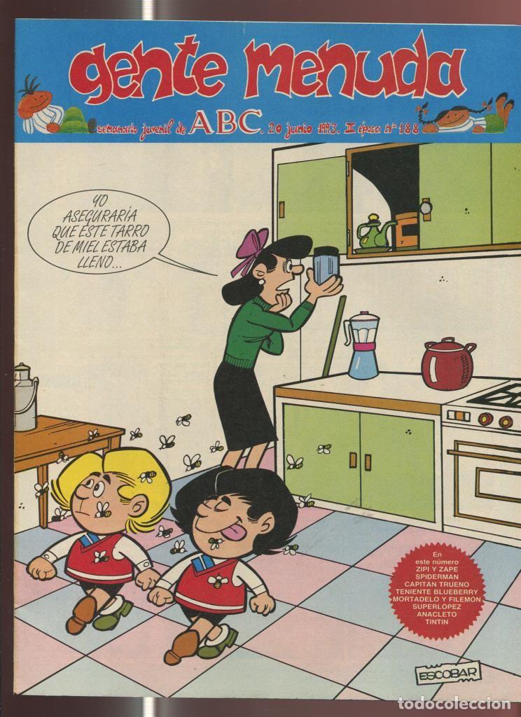 Comics : Gente Menuda seminario juvenil de ABC numero 188: El Capitan Trueno, etc - Varios