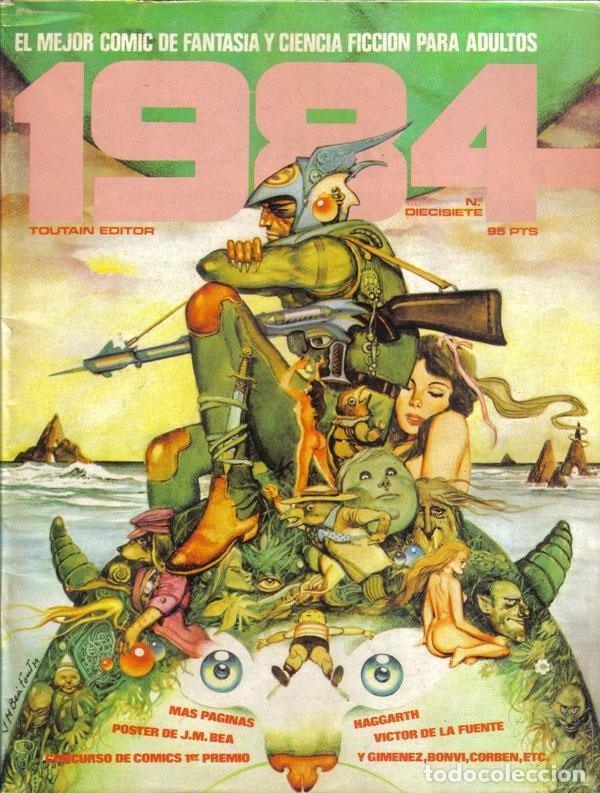 Comics: 1984 revista de comics numero 17 (conserva poster central pga 31/38) - Varios