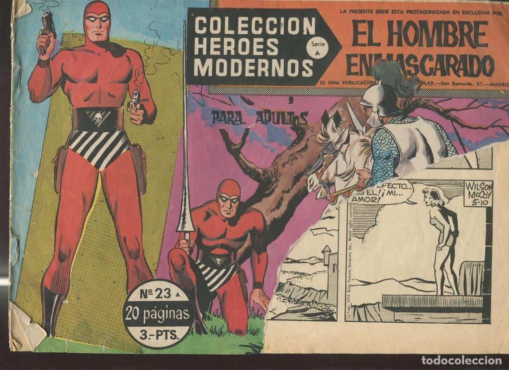 Comics : Coleccion Heroes Modernos: El Hombre Enmascarado serie A numero 23 (roto en cubierta( - Lee Falk