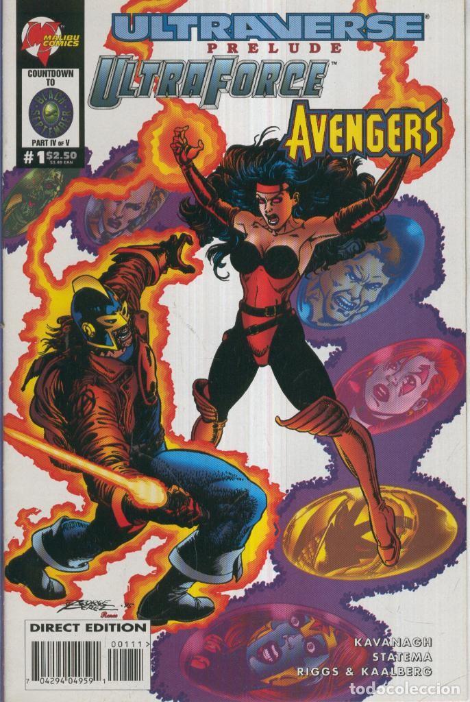C&oacute;mics: ULTRAFORCE/AVENGERS, Volume 1: No.01A (Malibu Comics) - John Statema - Foto 1