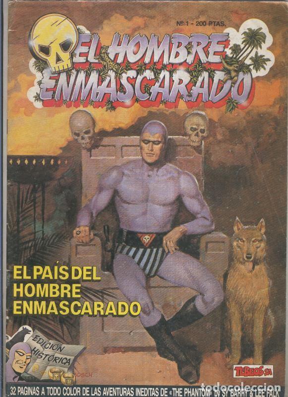 C&oacute;mics: El Hombre Enmascarado numero 01 (numerado 3 en trasera) - Lee Falk